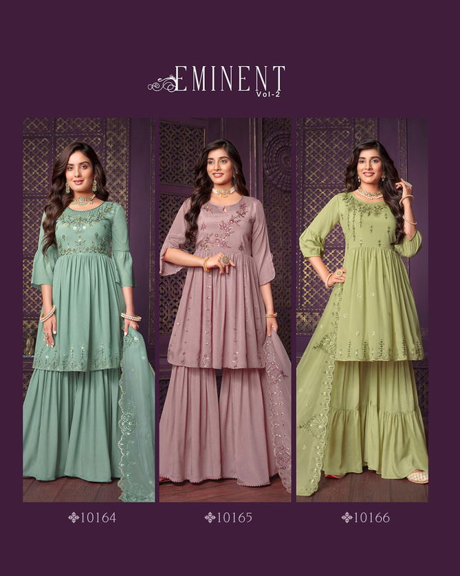 Eminent 2 By Lily And Lali Sharara Readymade Suits Catalog